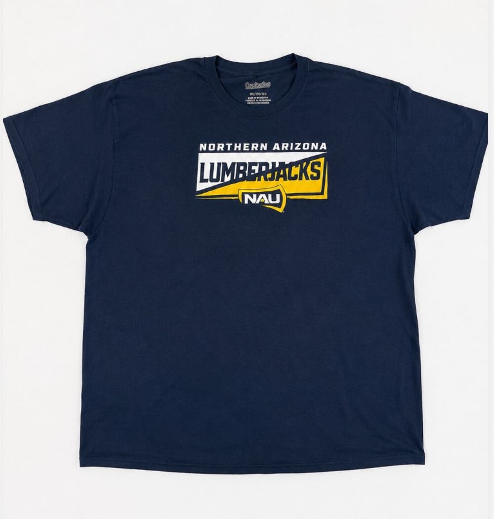 Northern Arizona Lumberjacks NAU Graphic T Shirt Navy Blue Men's 3XL NWOT
